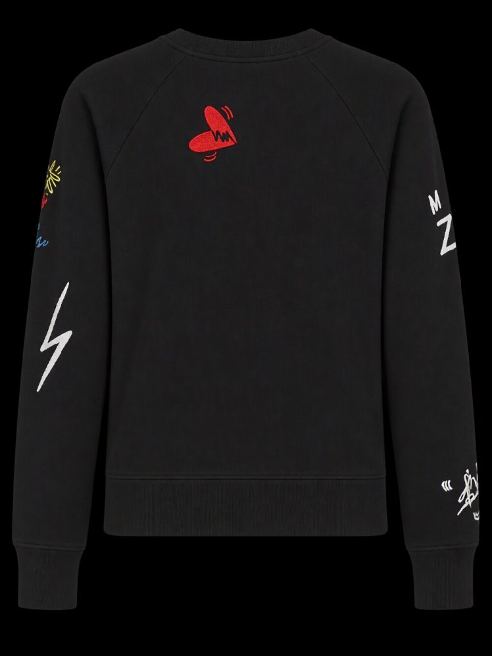 Zadig & Voltaire Upper Jormi Girls Can Do Anything Graphic Sweatshirt Black XS - Picture 4 of 5